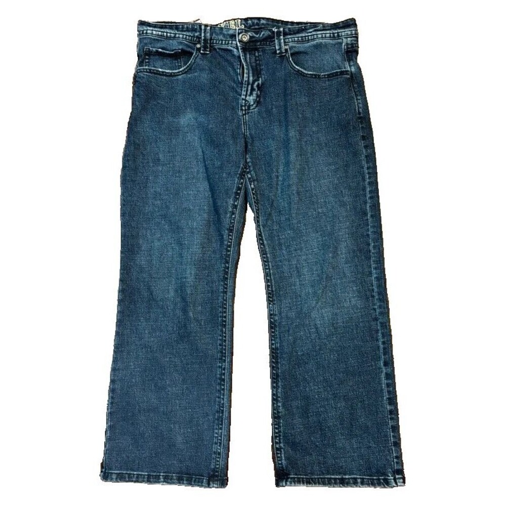 TK Axel Jeans Mens Size W38XL30 Blue Denim Relaxed Fit Straight Leg Mid Rise